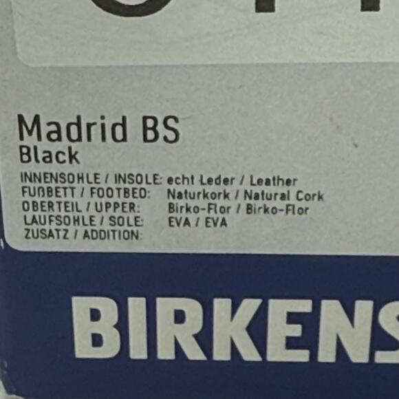 Birkenstock Womens Madrid BS Sandal Buckle Slip-On Black Size USL5 EU36 - Picture 7 of 7